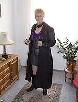 Big mama showing off her kinky outfit