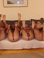 two hot teens doing a bunch of old men