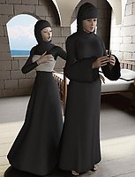 Slutty mature lesbian nun seduces a teen babe